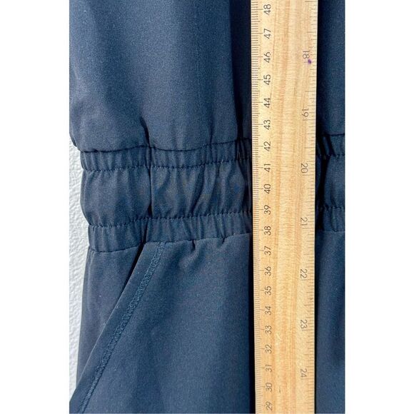 Albion Black Collar Roll Tab Short Sleeve Zipper Jogger Jumpsuit Women's M - Picture 11 of 13